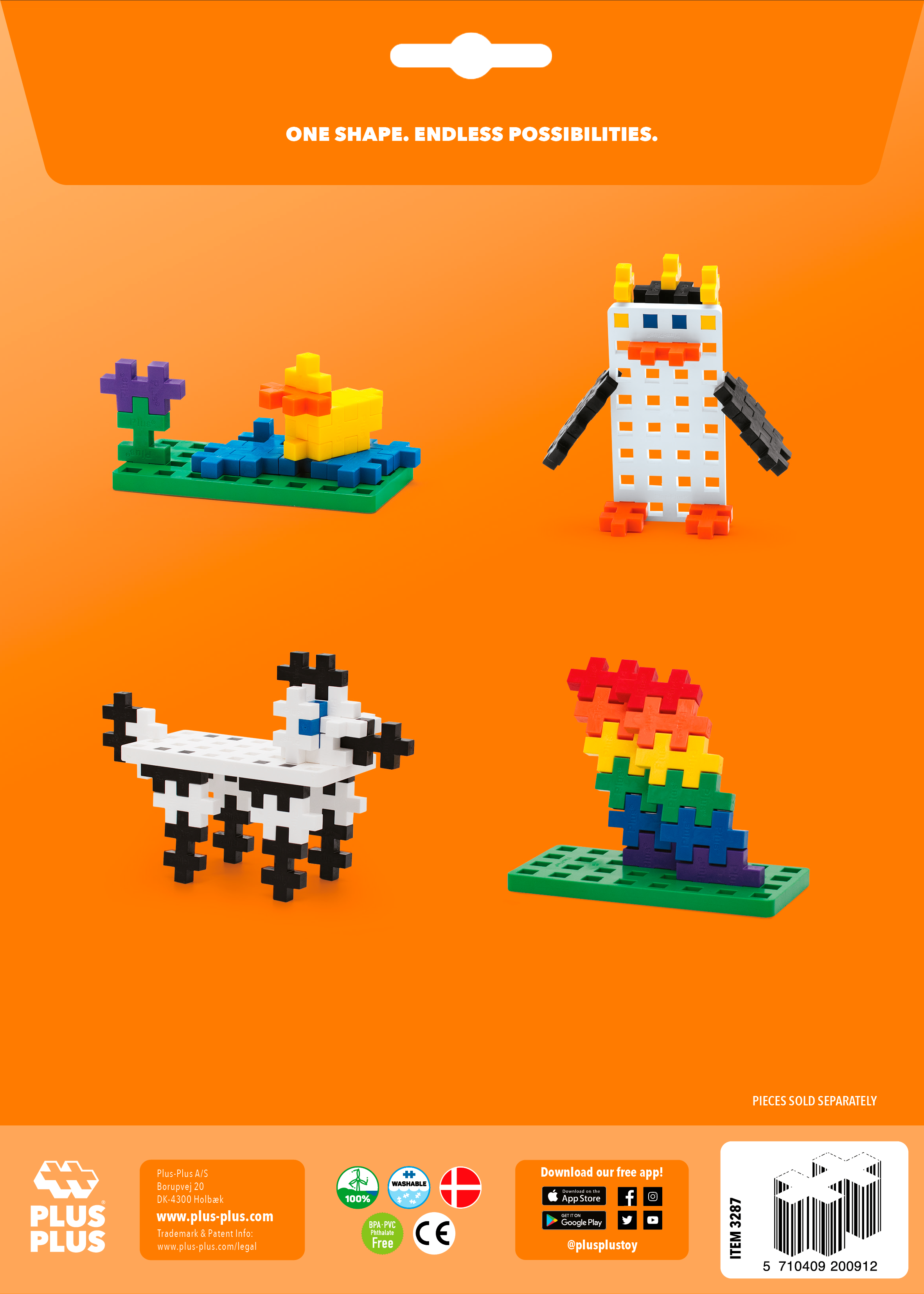 2 BIG Baseplates - White and Green