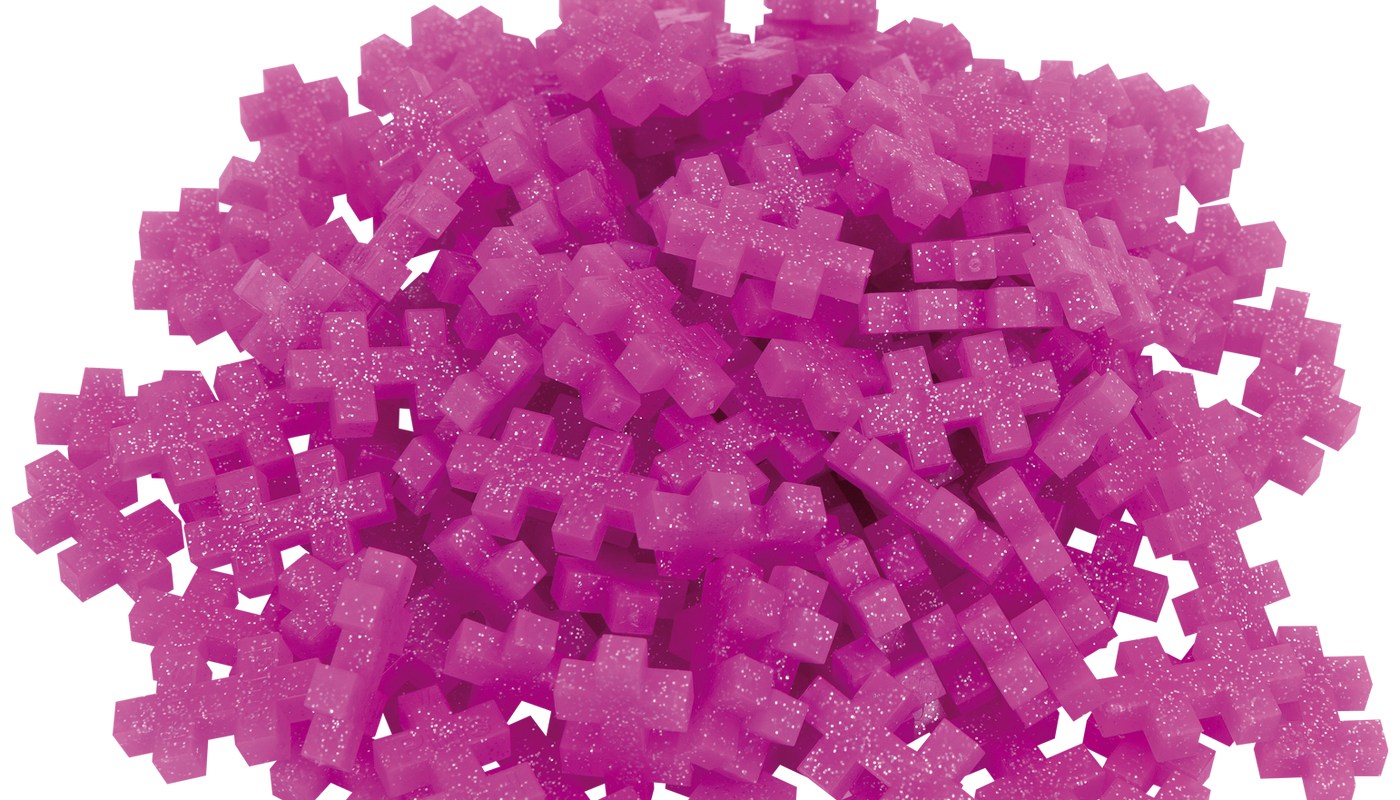 Pink glitter - 150 pcs