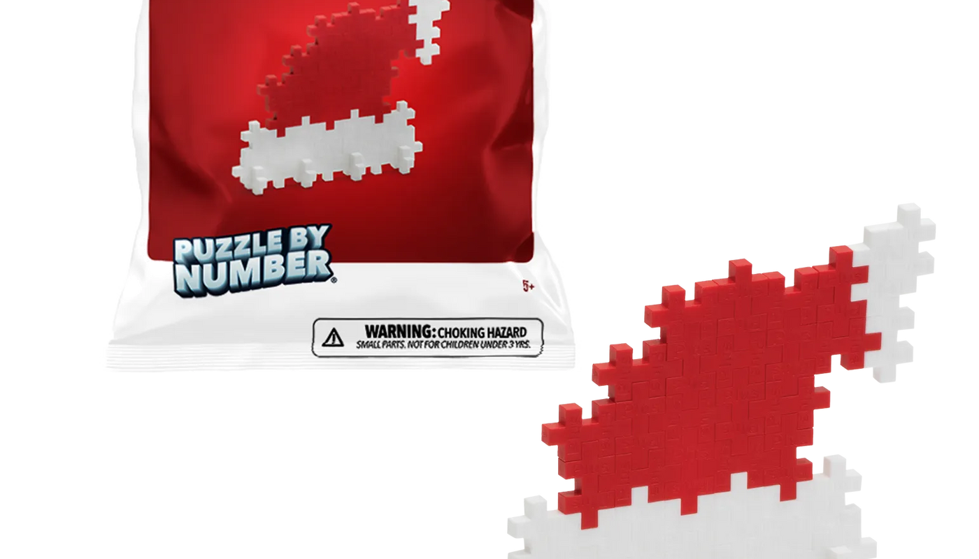 Puzzle by Number - Christmas Hat