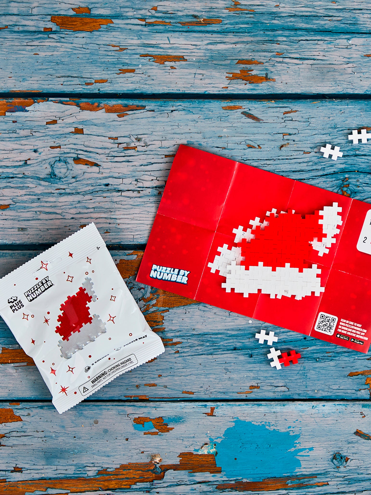 Puzzle by Number - Christmas Hat