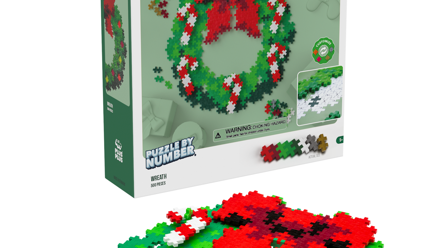 Puzzle by Number - Holiday Wreath