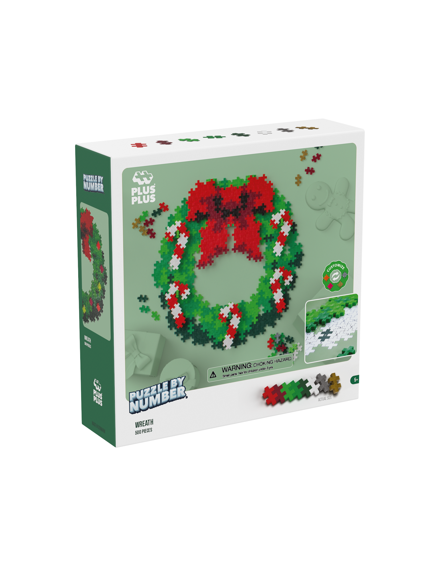 Puzzle by Number - Holiday Wreath