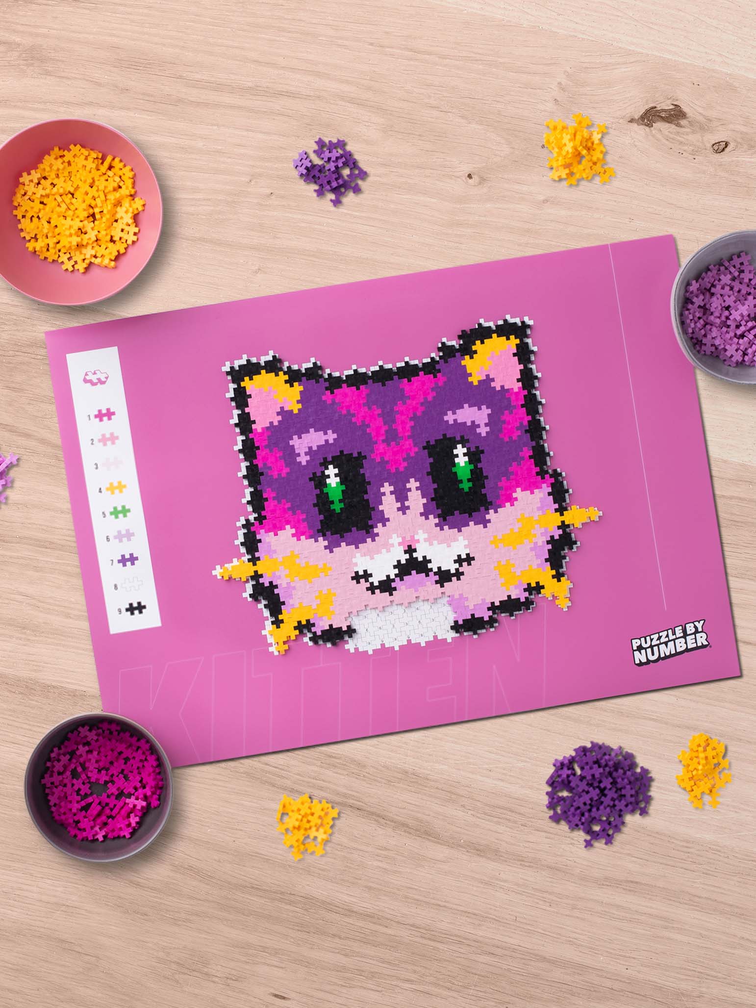 Puzzle By Number - Kitten