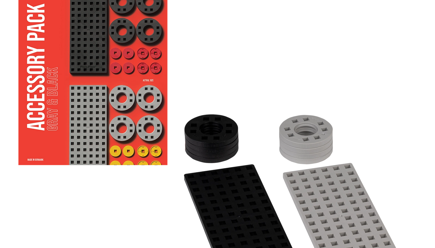 Accessory Pack with Baseplates, Wheels and Hubs - 26 pcs