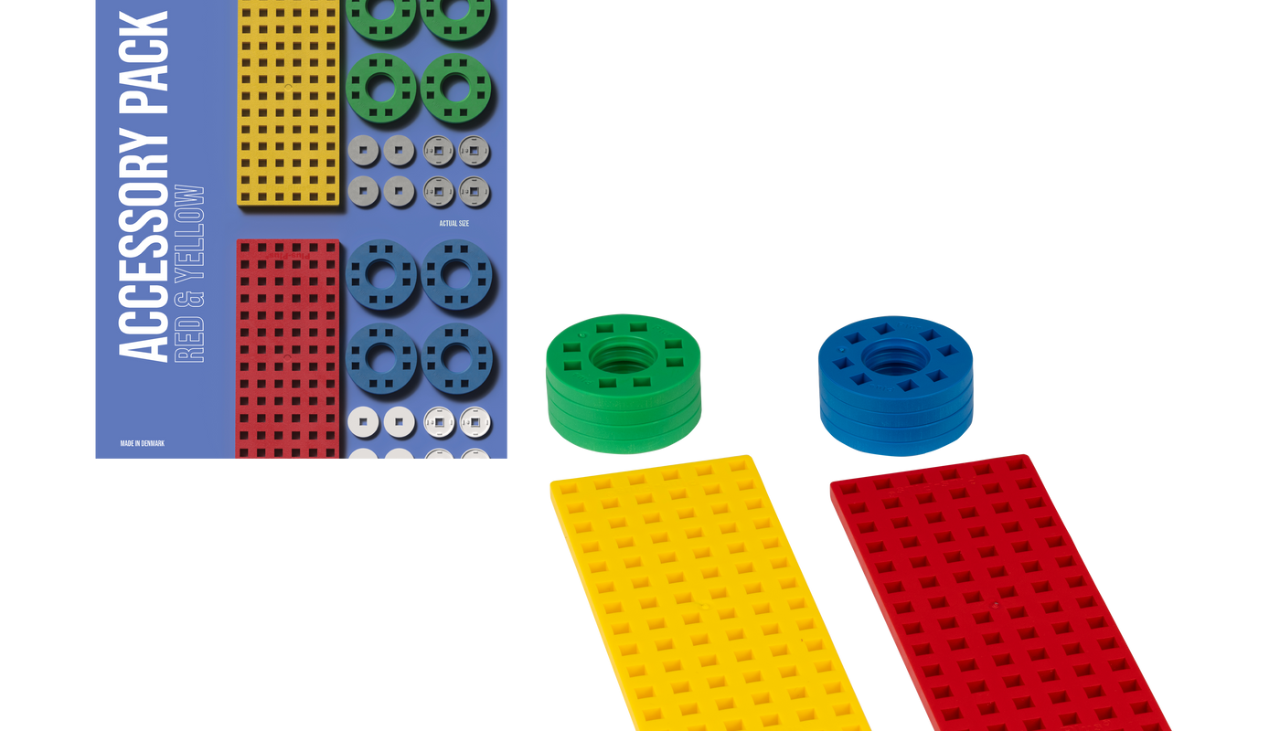 Accessory Pack with Baseplates, Wheels and Hubs - 26 pcs