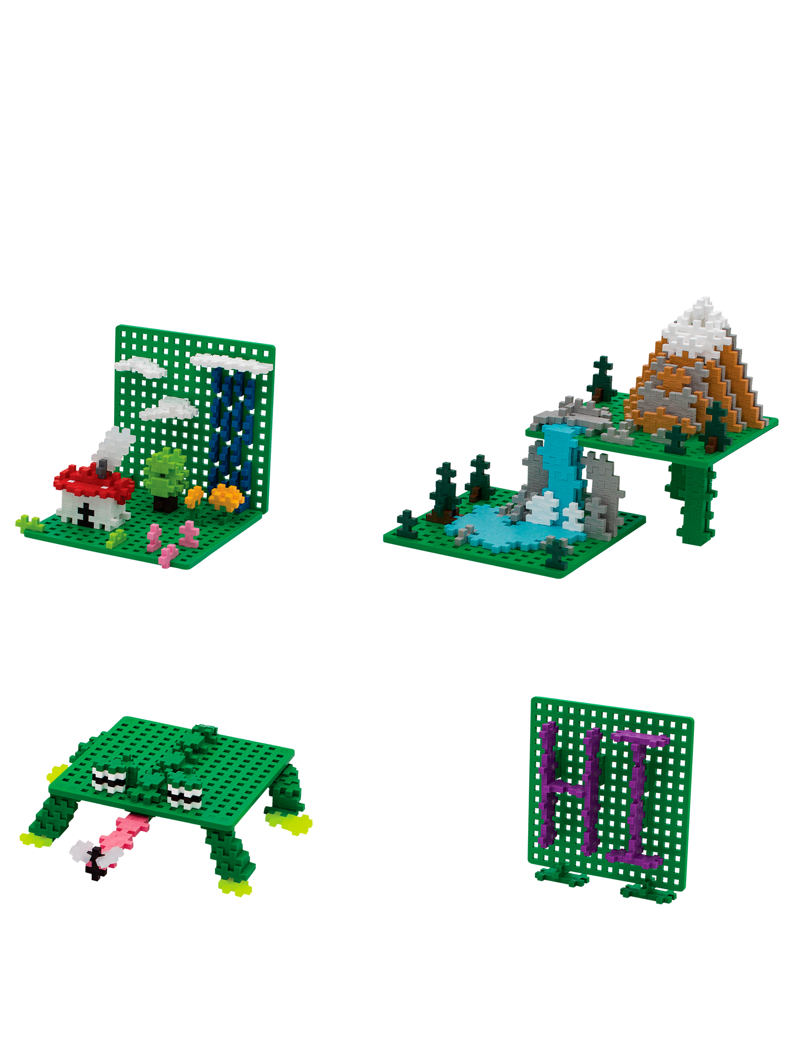 2 Baseplates - Green