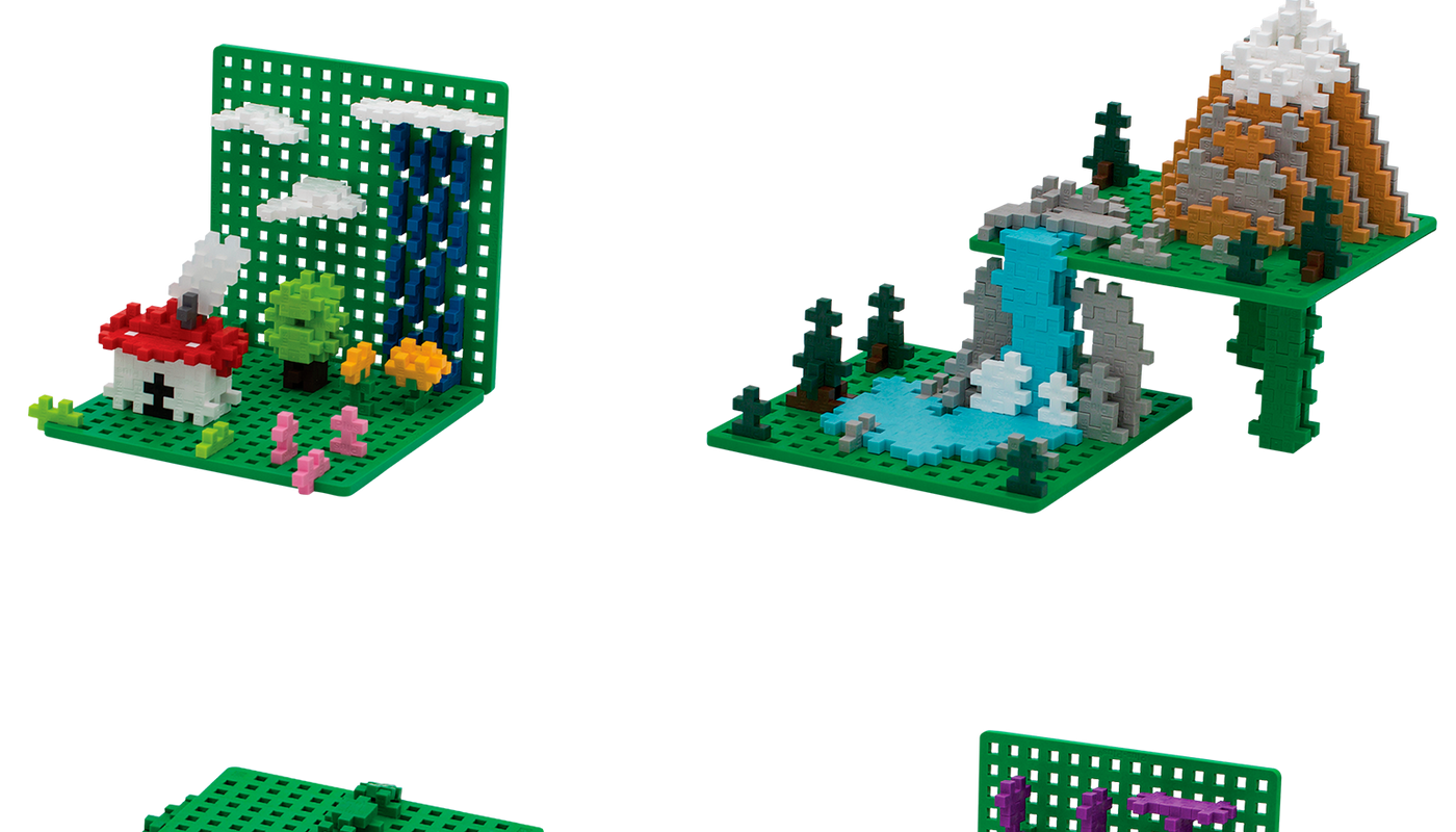 Plus-Plus Baseplates – Green – 2 pcs
