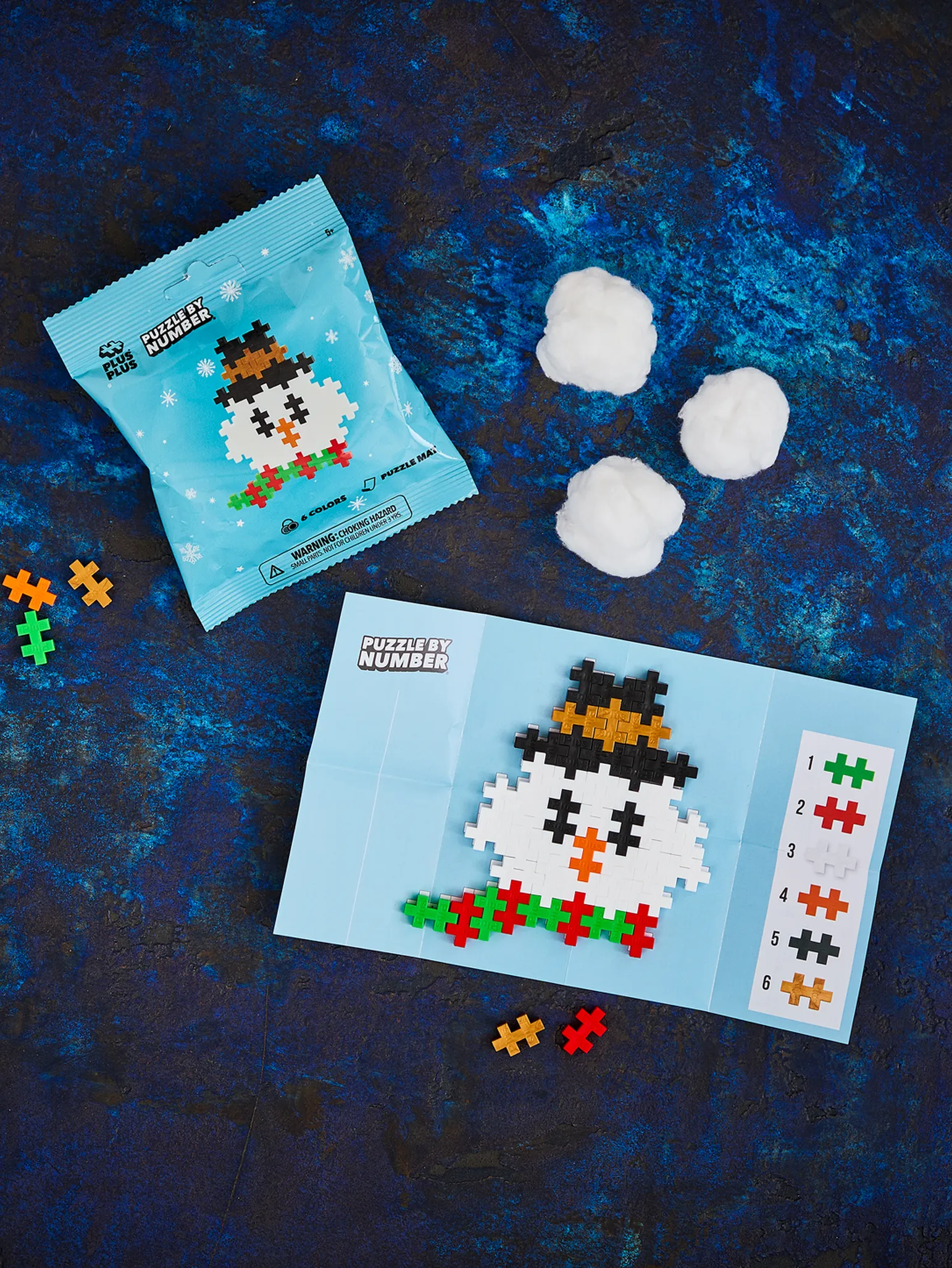 Puzzle by Number - Snowman
