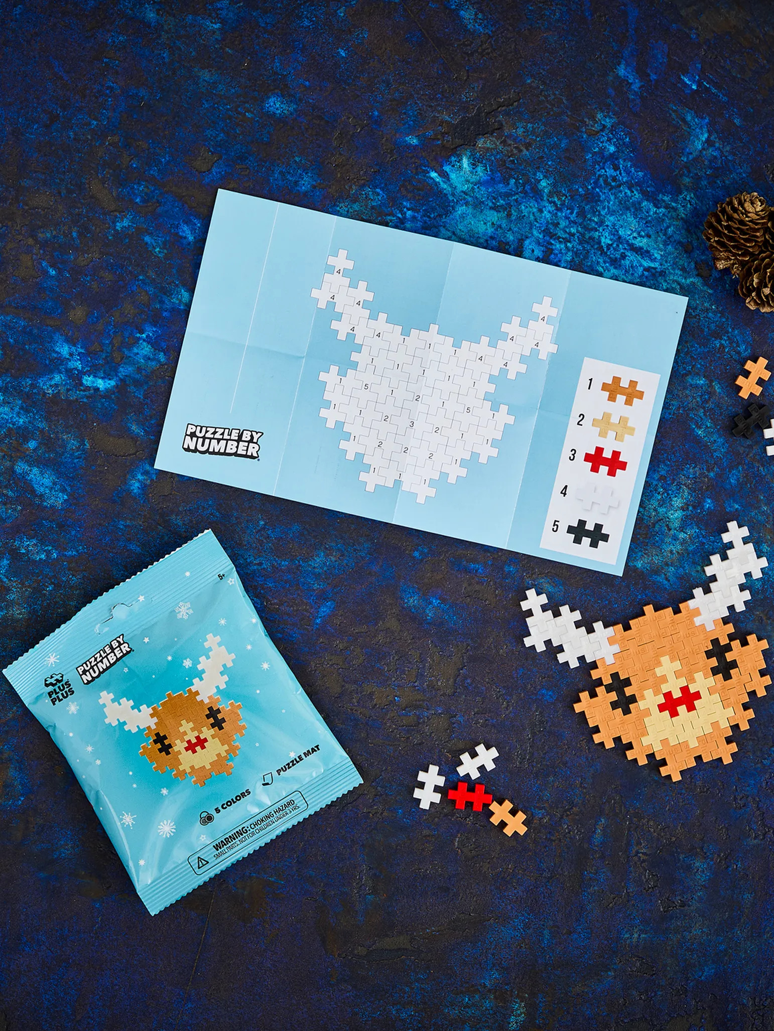 Puzzle by Number - Reindeer