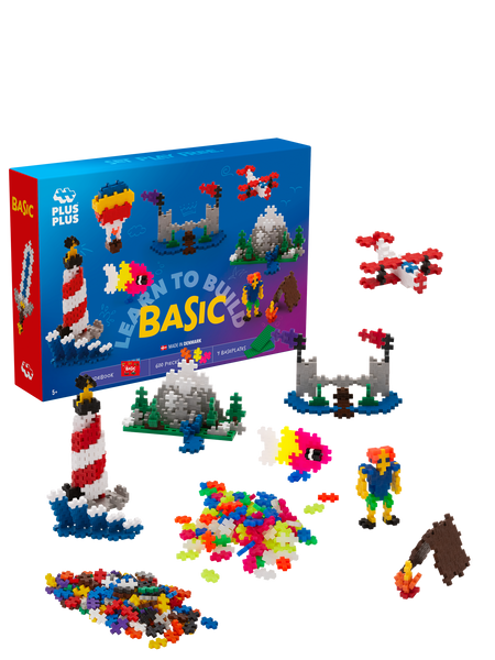 Plus-Plus 9607012 - Set di mattoncini da Costruzione, 100 Pezzi, Colore: Blu