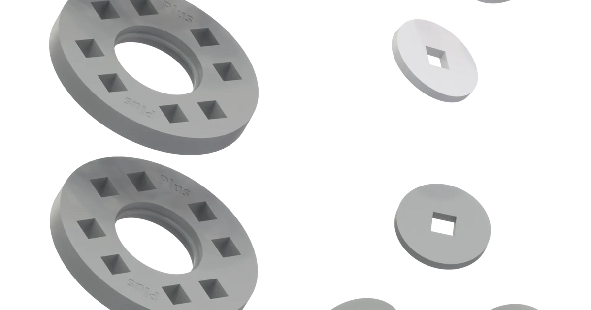 Wheels – 4 Grey wheels with 4 white and 4 grey hubs
