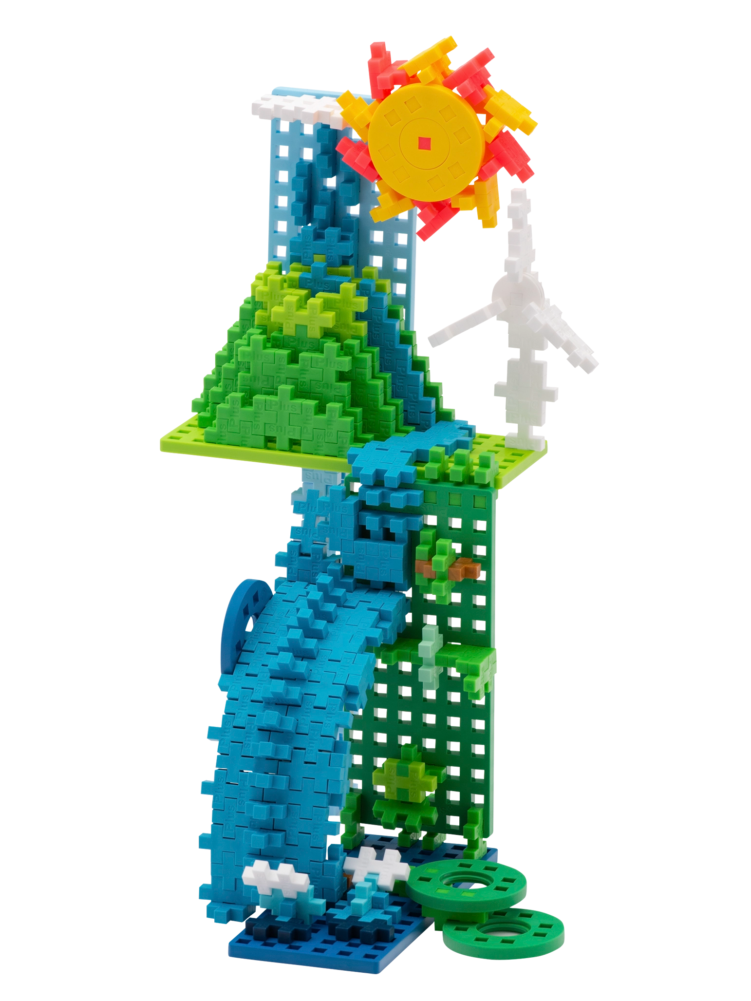 2 pcs Rectangular Baseplates - Blue